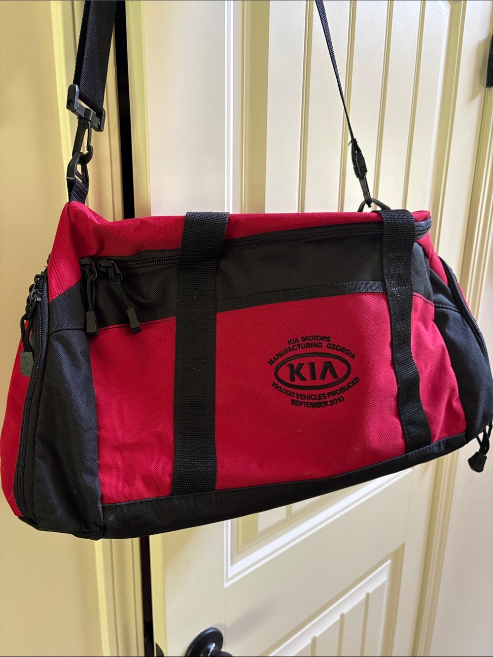 Brand New Red and Black Duffel Bag - Men’s Travel Weekend Bag
